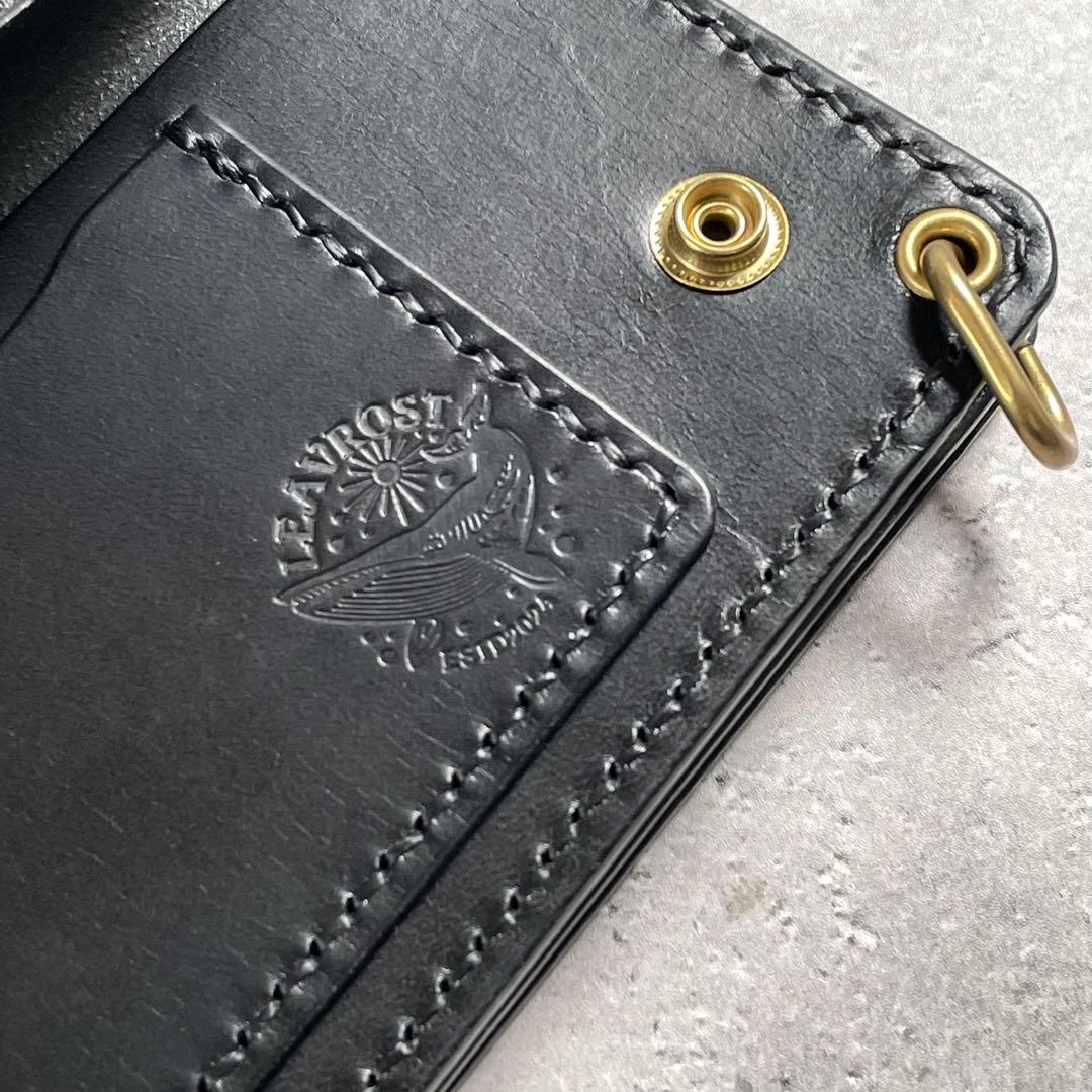 ロングトラッカーウォレット CORE カスタム CRUST ブラック シニュー