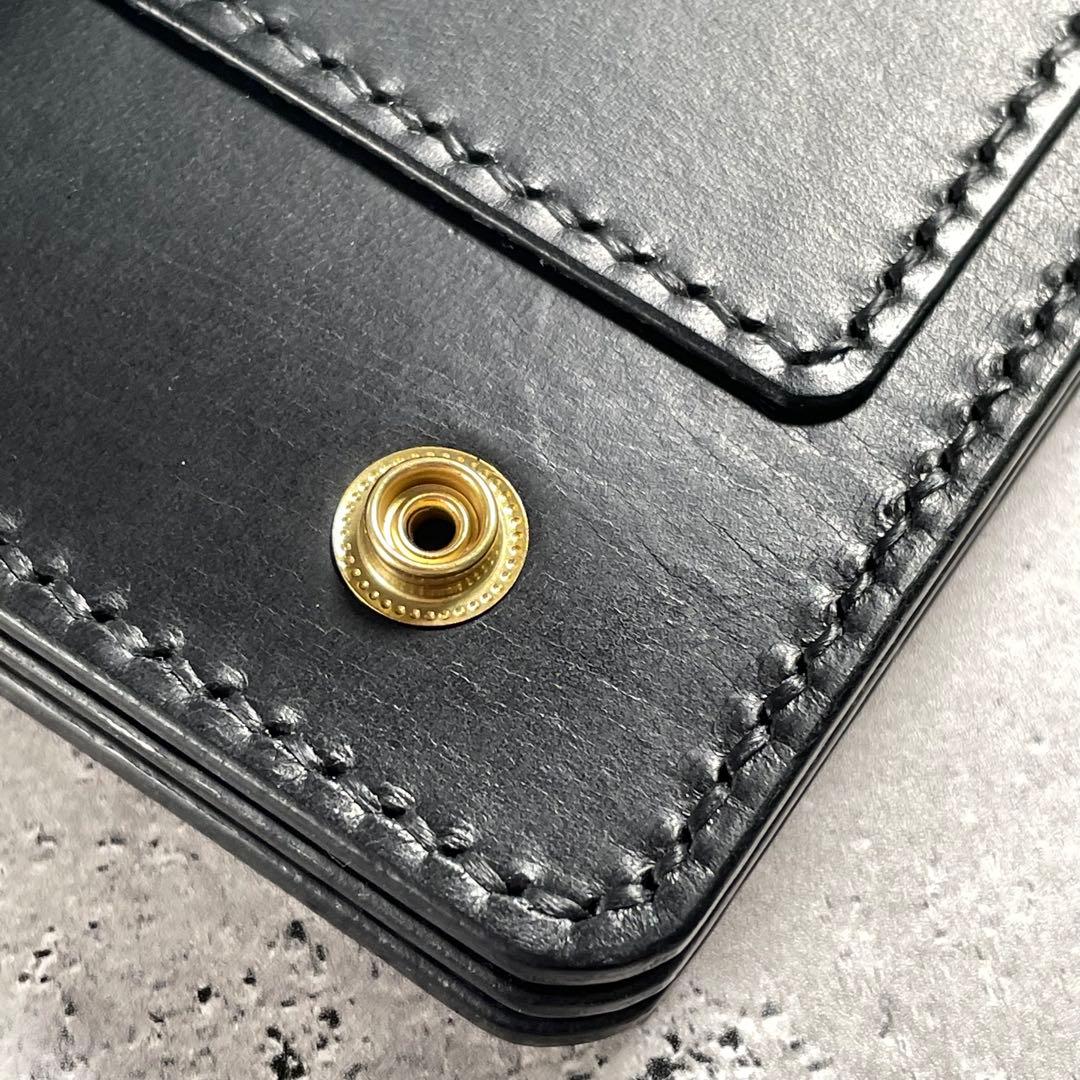 ロングトラッカーウォレット CORE カスタム CRUST ブラック シニュー