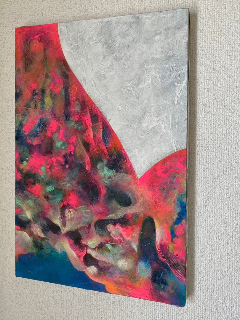 20240225 無題　P6号　アート　抽象画　アクリル絵の具　アナログ