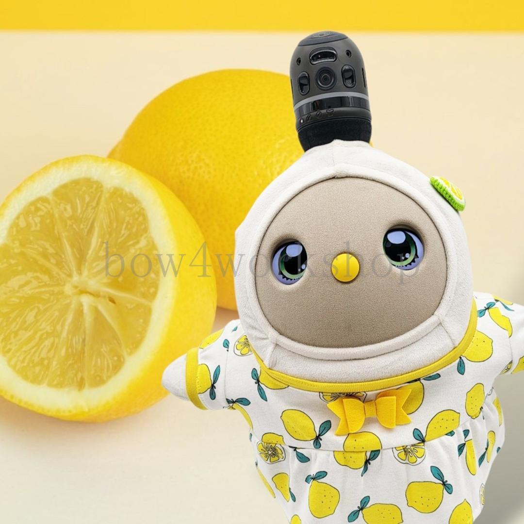 ラボット LOVOT ラボットの服ハンドメイド レモン柄プリントワンピース