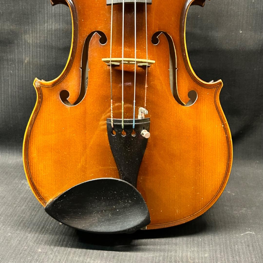 ▽Ed左横1029 カール・ヘフナー バイオリン ケース 弓 肩当 松脂