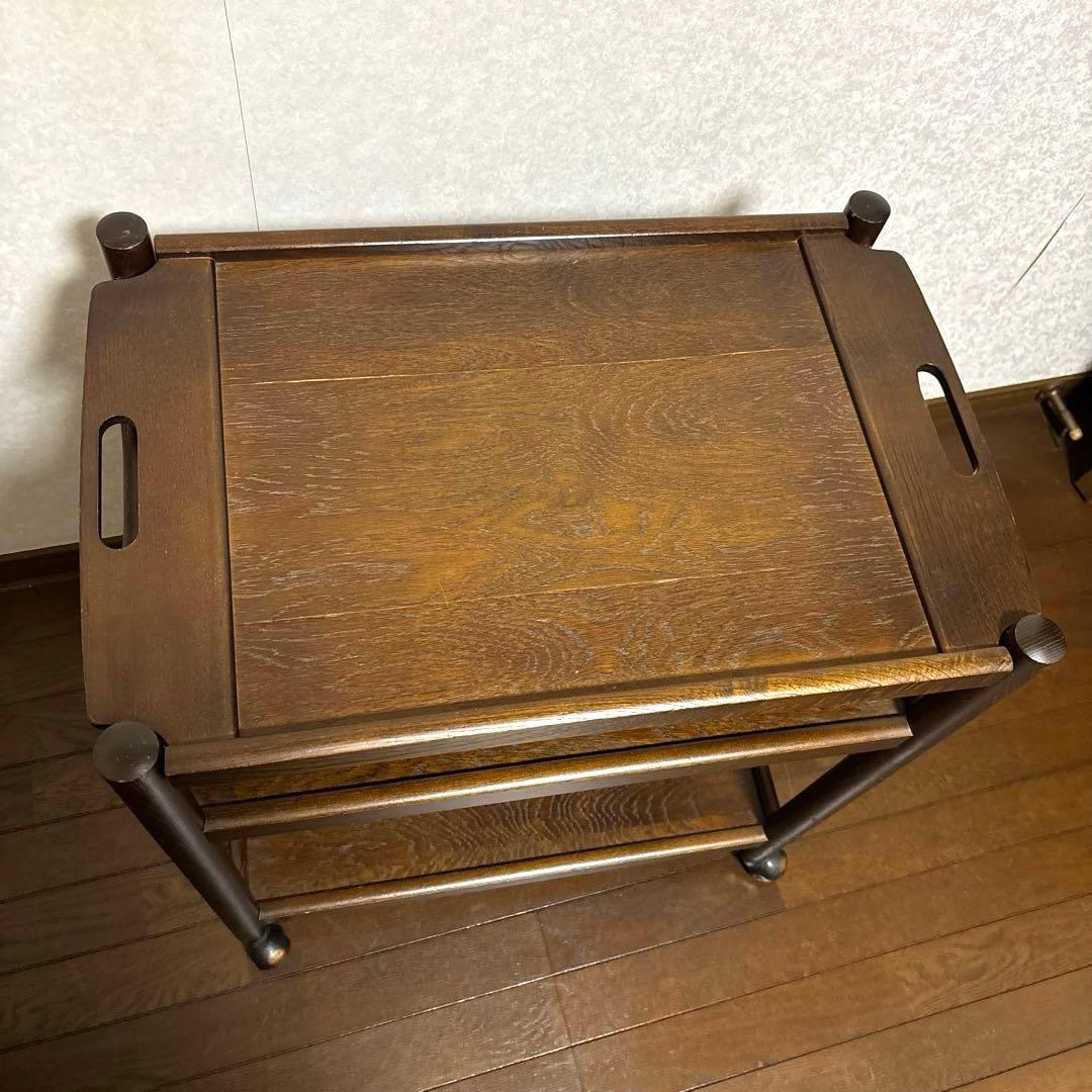 【良品】飛騨産業 ヴィンテージ キッチンワゴン