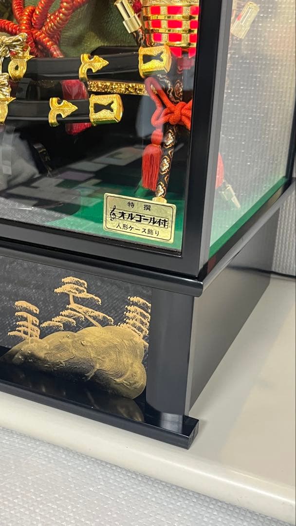 ⭐︎美品⭐︎ 兜飾り12号　オルゴール松明ライト付　端午の節句　5月飾り