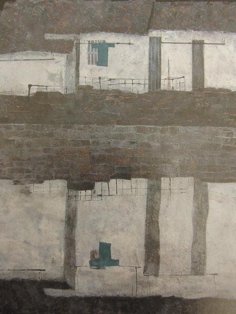 熊崎勝利、【異郷】、希少な額装用画集より、新品額装付