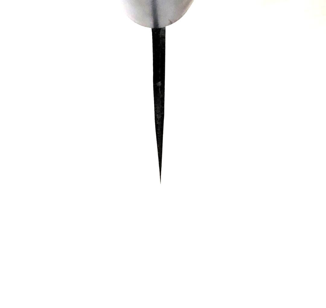 白紙２号 黒打 切付包丁 240㎜ G1516 焼栗柄 日本製 月光作