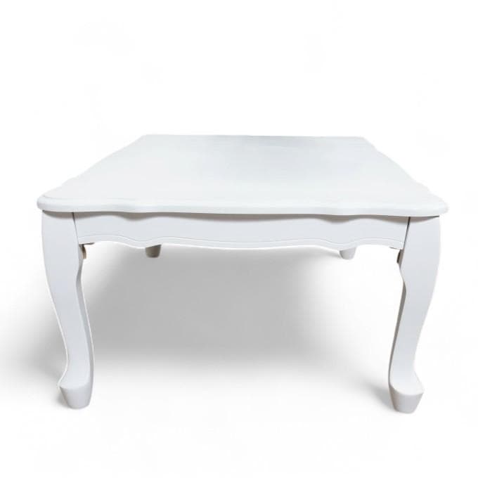 【新品】アンティーク調折りたたみ式 姫系 センターテーブル ネコ脚