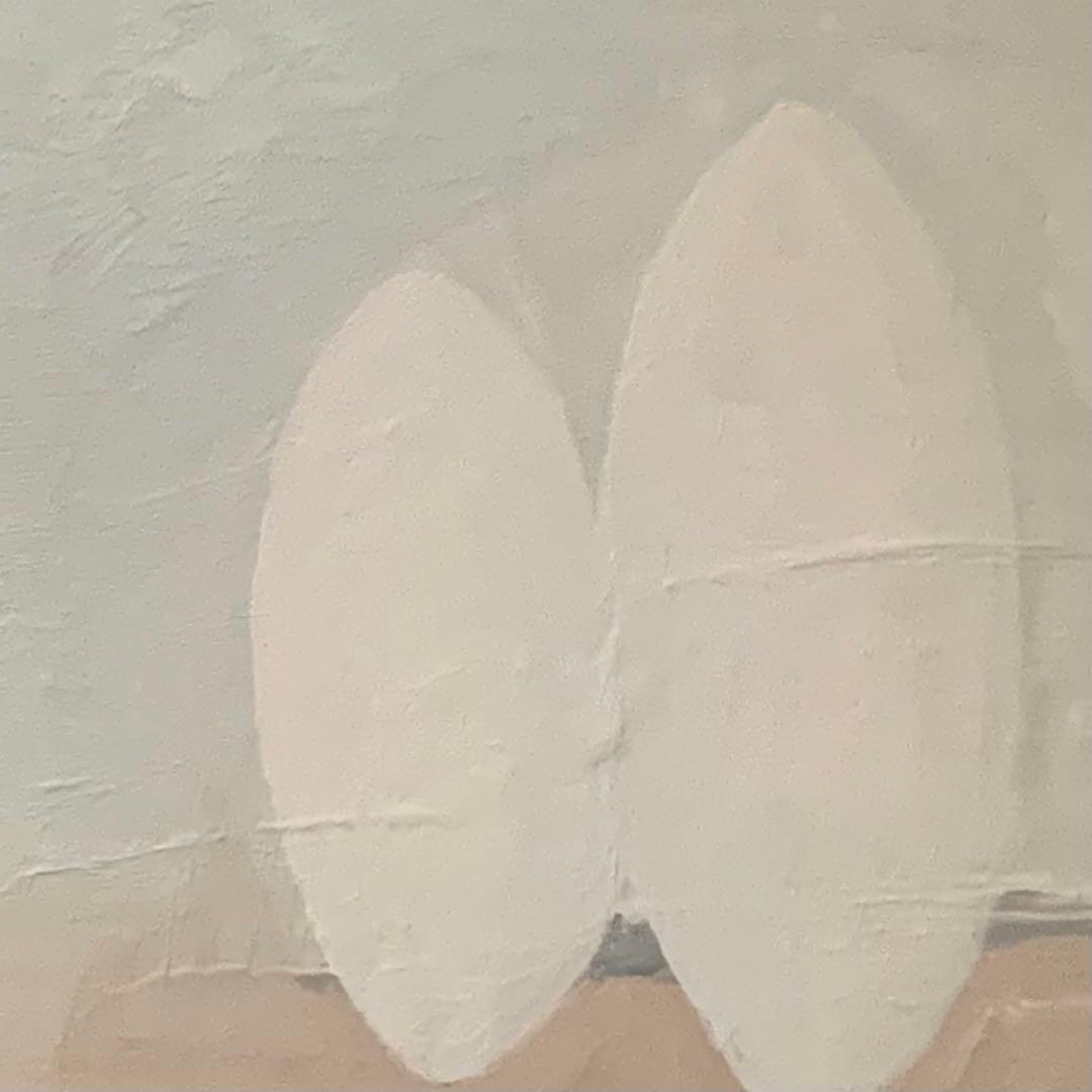 意識」 油彩 油絵 木製パネルに油彩 現代美術 oil on board 絵