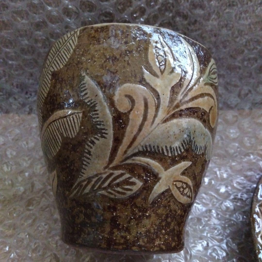 やちむん　工房いろは　イロハ　フリーカップ　お皿　箸置き　３点セット