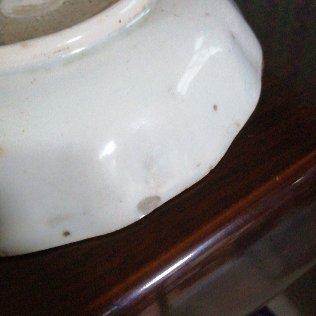 古伊万里　染付皿　2種　8枚　13cm　13.6cm　江戸後期〜明治初期