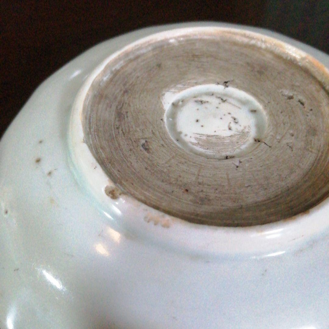 古伊万里　染付皿　2種　8枚　13cm　13.6cm　江戸後期〜明治初期