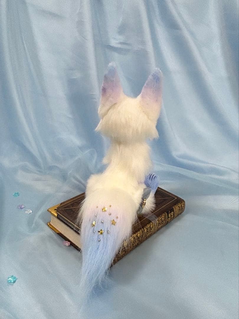 ルルチェ•リリィ ハンドメイド ぬいぐるみ キツネ 羊毛フェルト-最大80