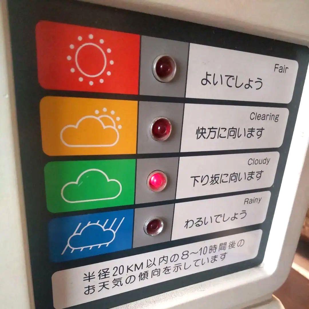 昭和レトロ☆　CITIZEN シチズン お天気時計 電池式 当時物 通電確認済