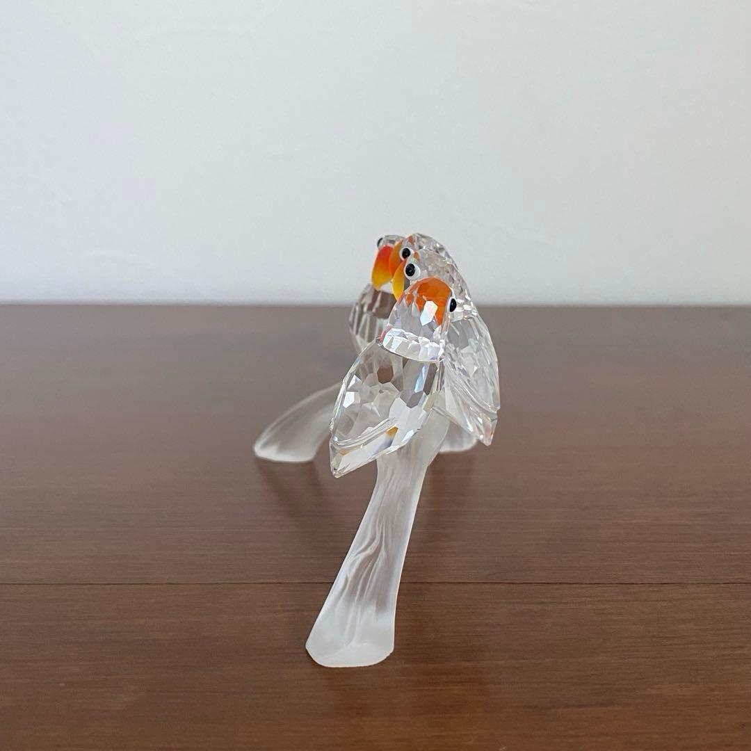 SWAROVSKI スワロフスキー クリスタル ベビーラブバーズ 鳥 置物