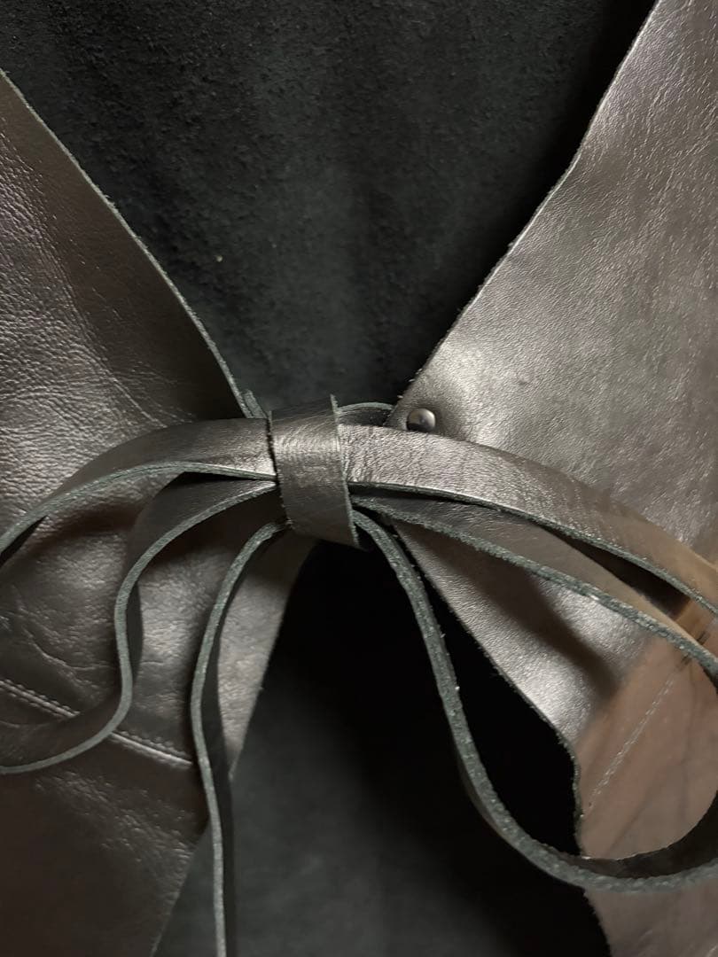 DUTCHDELUXES レザー　エプロン　ブラック