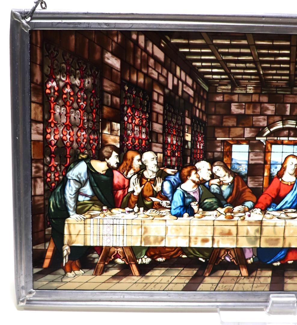 レオナルド・ダ・ヴィンチ ヴィンテージ ステンドグラス最後の晩餐グラスマスターズ