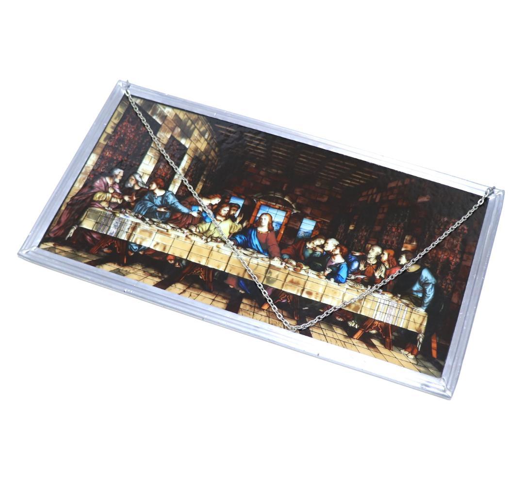 レオナルド・ダ・ヴィンチ ヴィンテージ ステンドグラス最後の晩餐グラスマスターズ