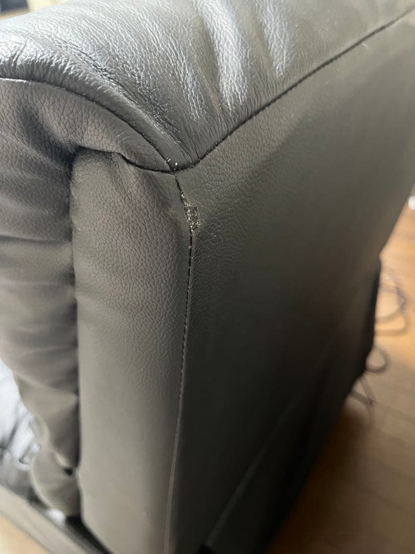 お値下げしました！【ニトリ】電動リクライニングソファ　1人掛レザーブラック