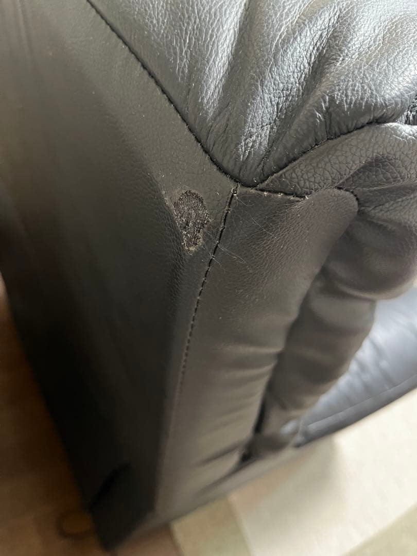 お値下げしました！【ニトリ】電動リクライニングソファ　1人掛レザーブラック