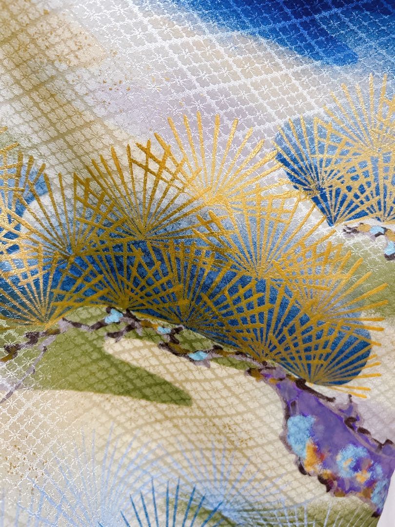 青系フルセット♡七五三　5歳　男の子　一式　鷹　ゴールド