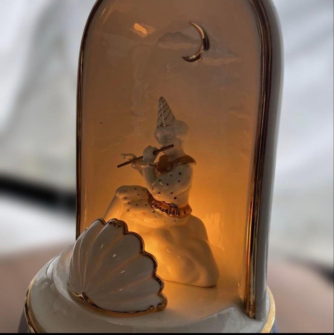 むらいこうじ　「月とピエロ」 瀬戸　陶器ランプ