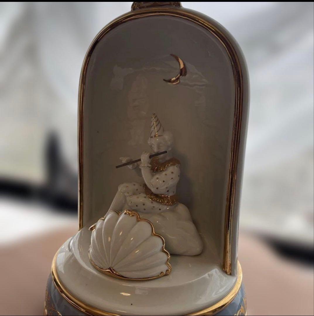 むらいこうじ　「月とピエロ」 瀬戸　陶器ランプ