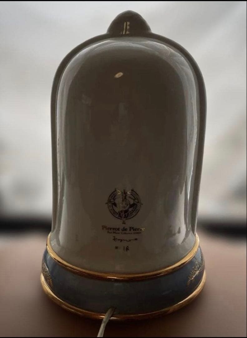 むらいこうじ　「月とピエロ」 瀬戸　陶器ランプ