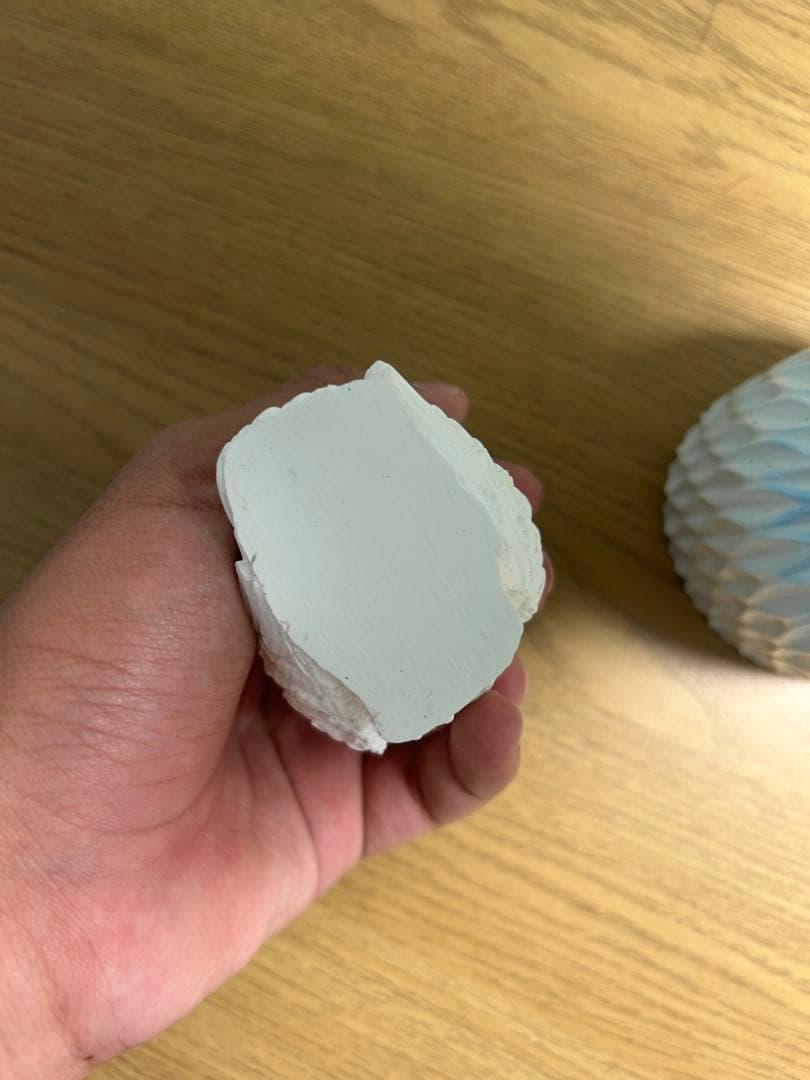 セメントアート　花瓶　フクロウ　雑貨