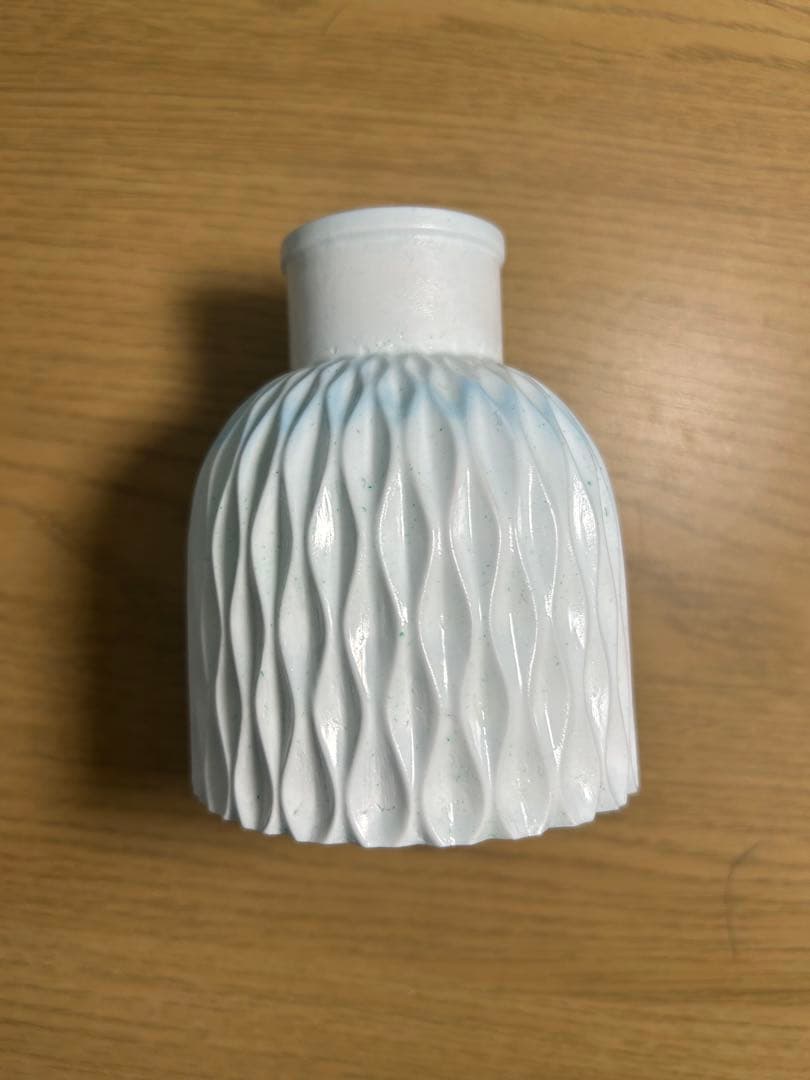 セメントアート　花瓶　フクロウ　雑貨