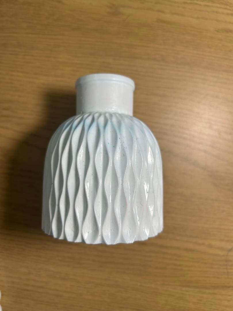 セメントアート　花瓶　フクロウ　雑貨