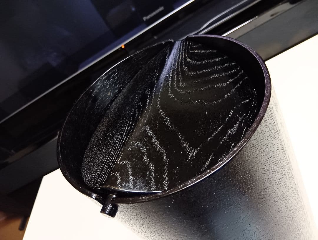 SAITO WOOD　サイトーウッド　モダン　ブラック　ウォールナット　ゴミ箱