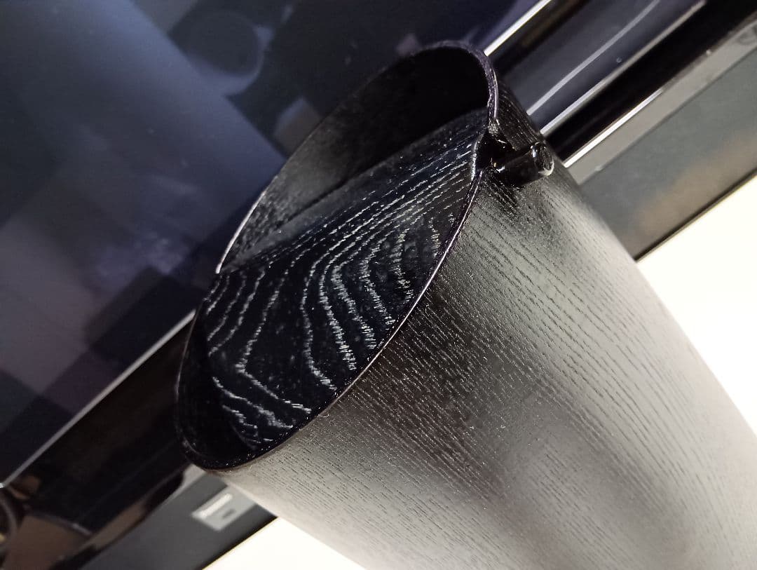 SAITO WOOD　サイトーウッド　モダン　ブラック　ウォールナット　ゴミ箱