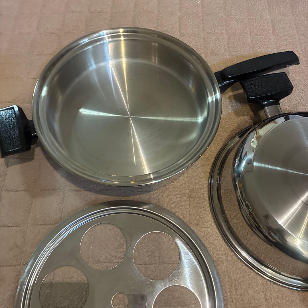 クックベスト　cookbest 大フライパン 大ドームカバー　大ラック　未使用