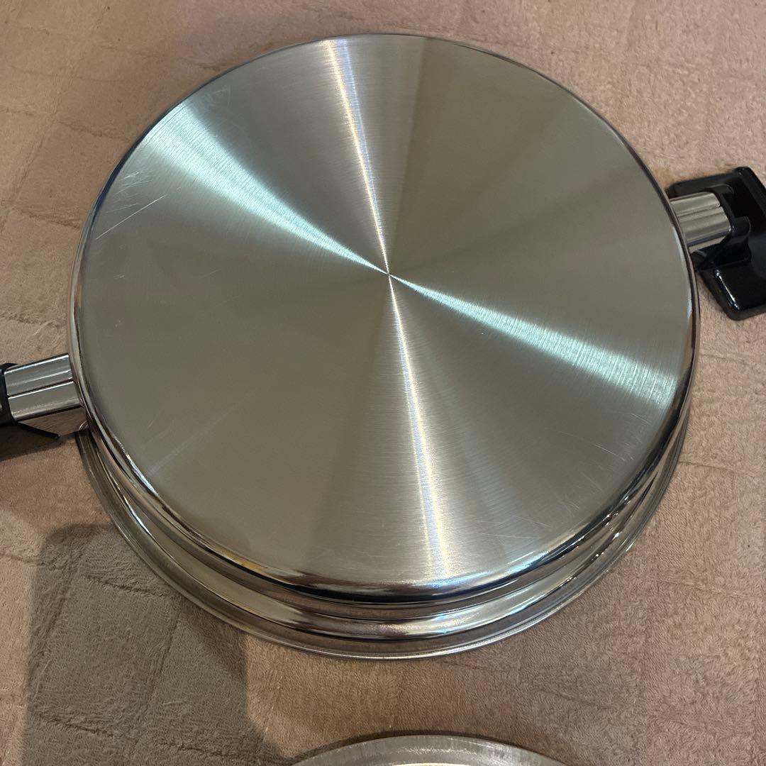 クックベスト　cookbest 大フライパン 大ドームカバー　大ラック　未使用