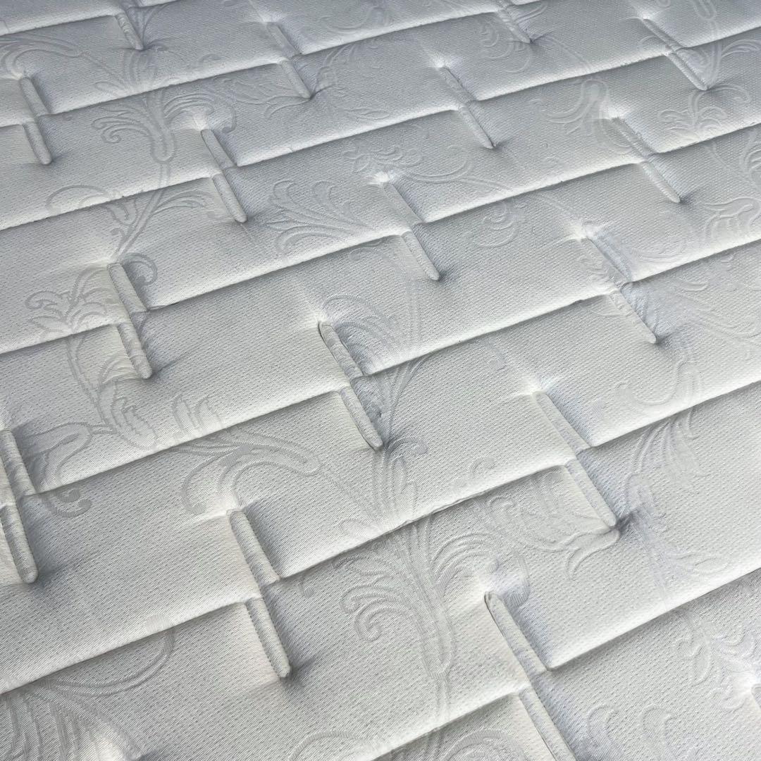 取付無料！日本ベッド ビーズポケット 快眠 おしゃれホワイトクイーンマットレス