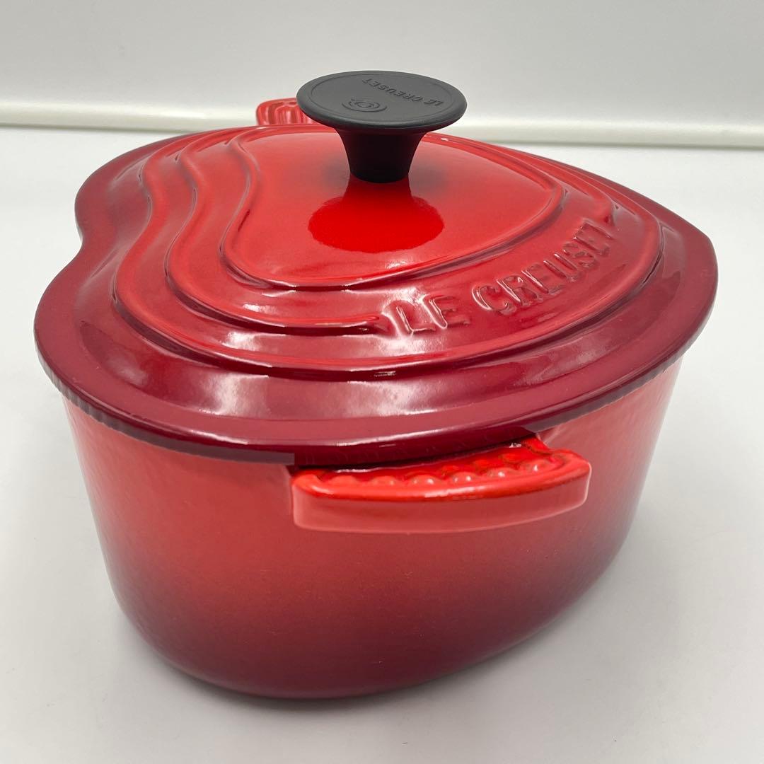 専用　ル・クルーゼ ココット・ダムール ハート型鍋 2.0L チェリーレッド