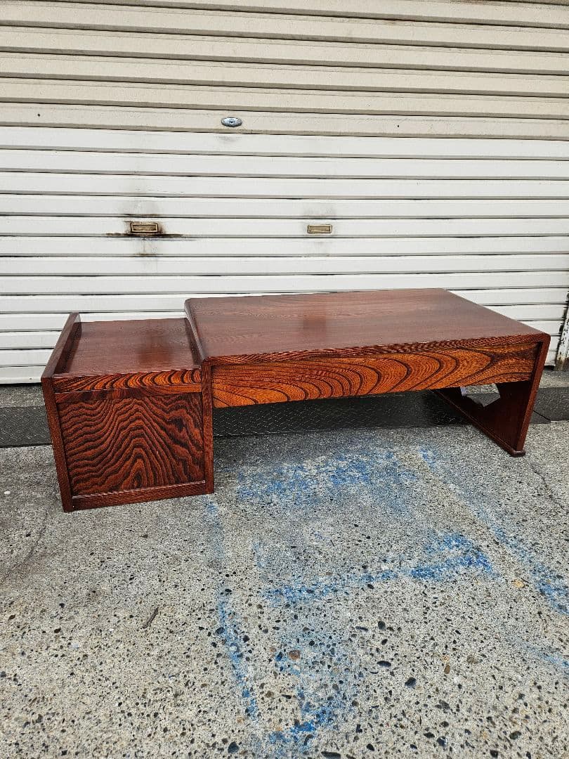 欅の文机 帳簿机 サイドテーブル 花台 飾り台 無垢材 座卓 古民家 和モダン