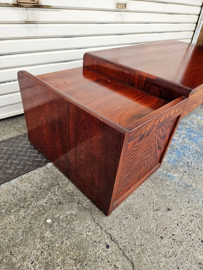 欅の文机 帳簿机 サイドテーブル 花台 飾り台 無垢材 座卓 古民家 和モダン