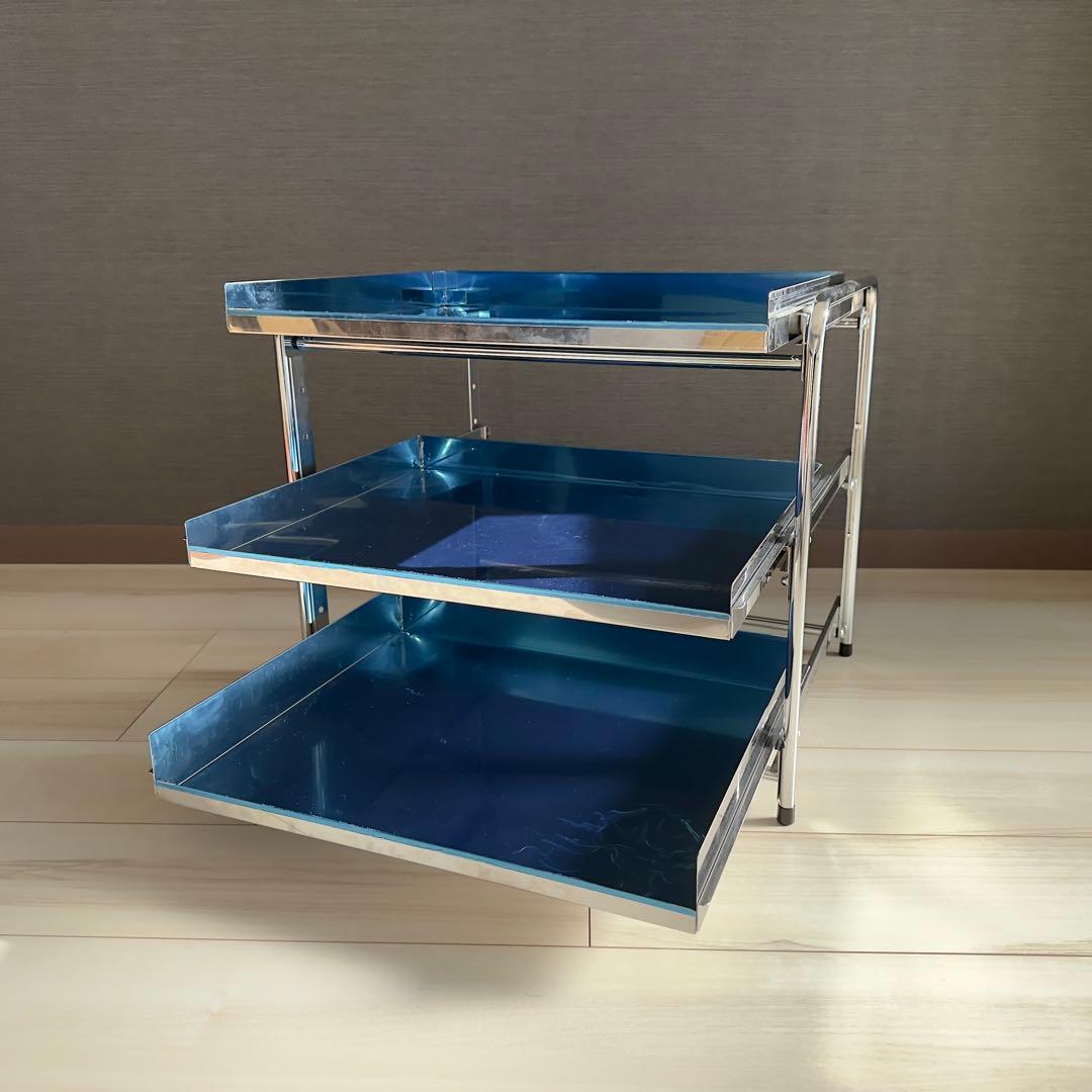 【美品】キッチン下 スライドラック 3段 燕三条 YK-06