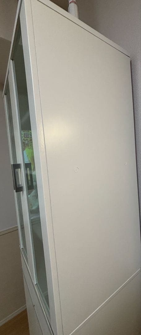 美品 ニトリ ホワイト食器棚