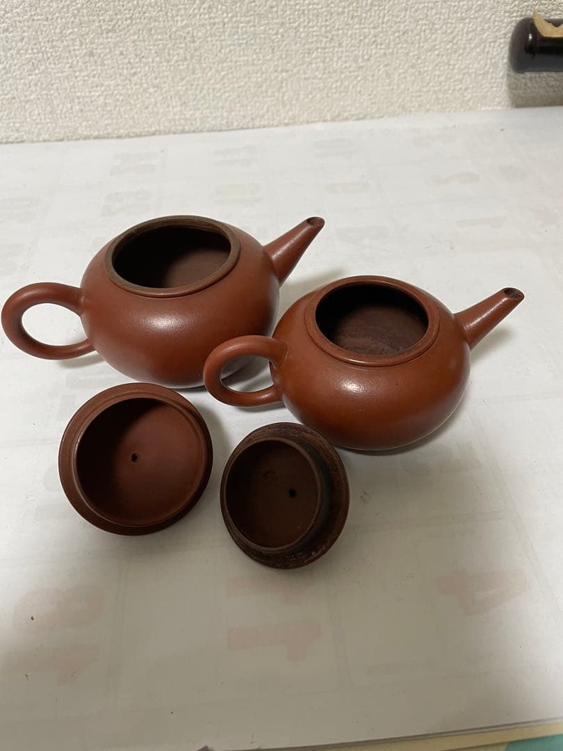 中国宜興　紫砂壺朱泥    急須     古美術