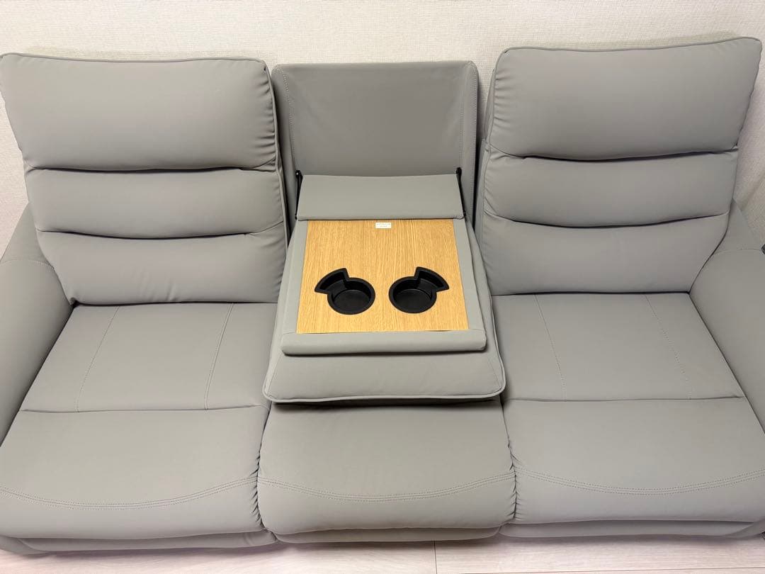 【美品】電動リクライニングソファ｜ニトリNビリーバ3 Nシールド GY