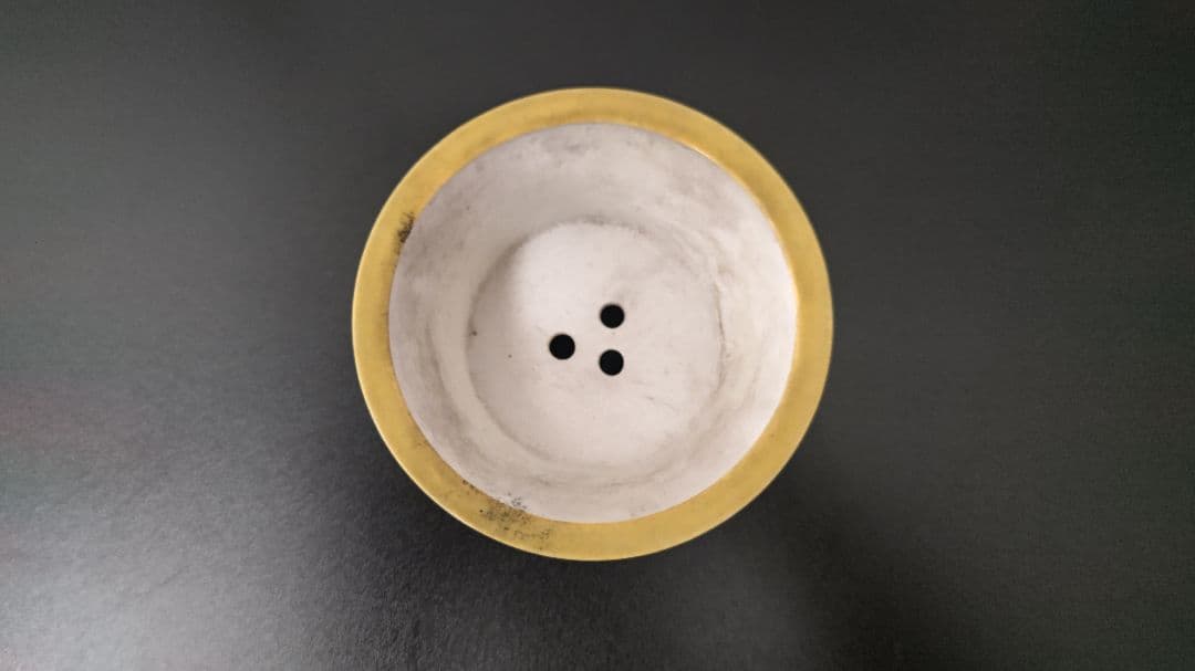 植木鉢　染付鉢　写し品　中古品