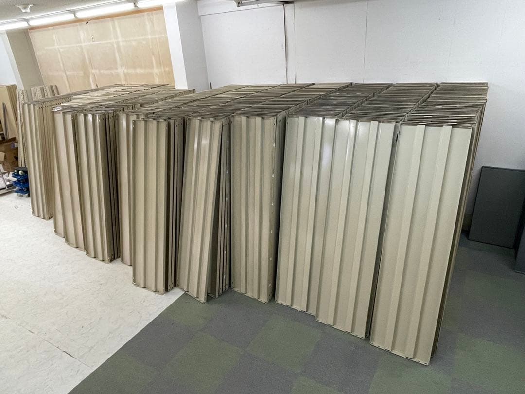 スチールラック 180×45×180 5段 ベージュ 3台分 福井県引き取り限定