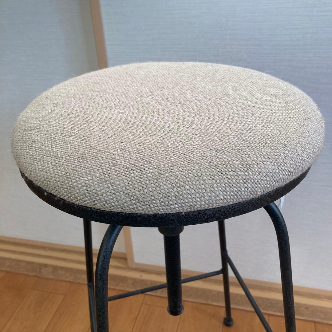 【Chiemiさまセット】ZARA  リネン スイベルバースツール1