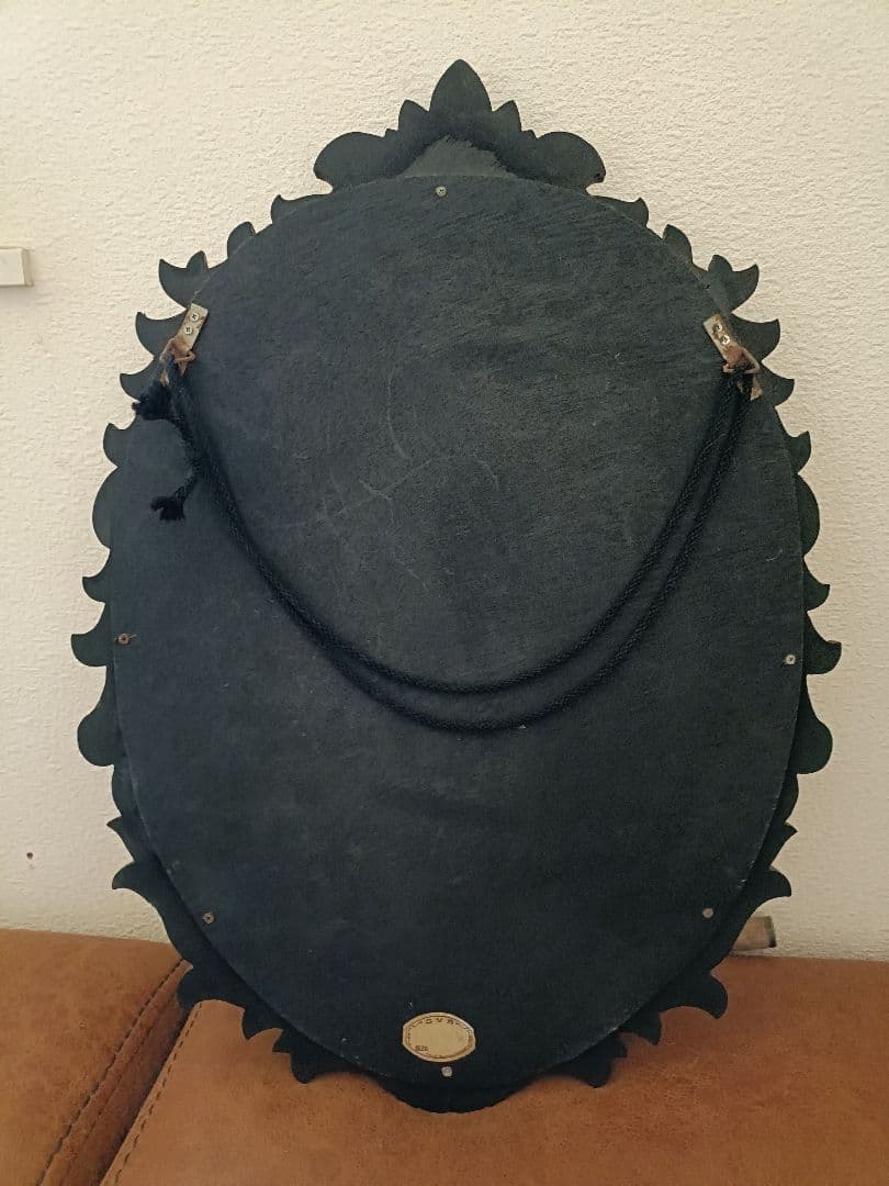 昭和レトロ★ニッカ　日本家具メーカー　希少　木製ミラー