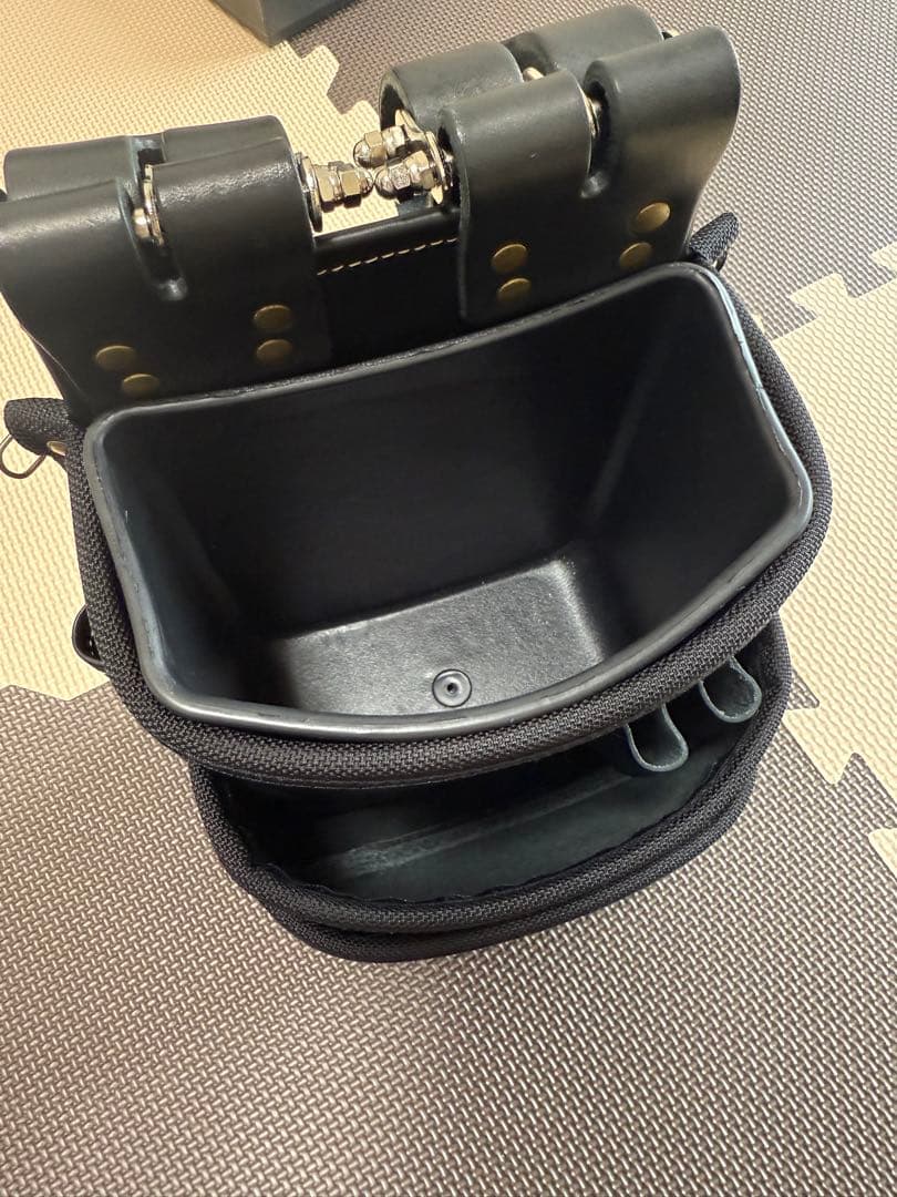 KNICKS ニックス 総ヌメ革使用3段腰袋KBB-301DDX