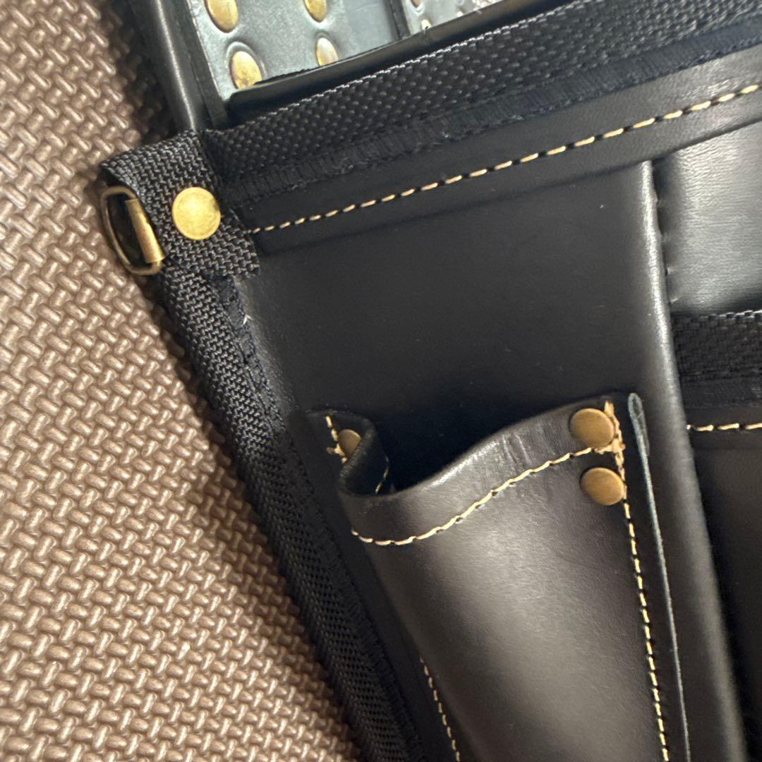 KNICKS ニックス 総ヌメ革使用3段腰袋KBB-301DDX