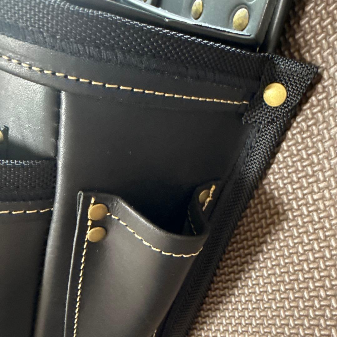 KNICKS ニックス 総ヌメ革使用3段腰袋KBB-301DDX