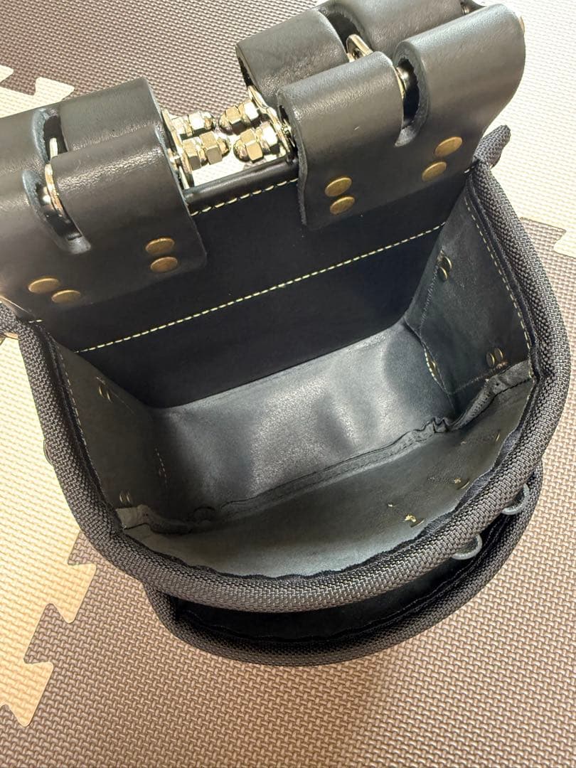 KNICKS ニックス 総ヌメ革使用3段腰袋KBB-301DDX