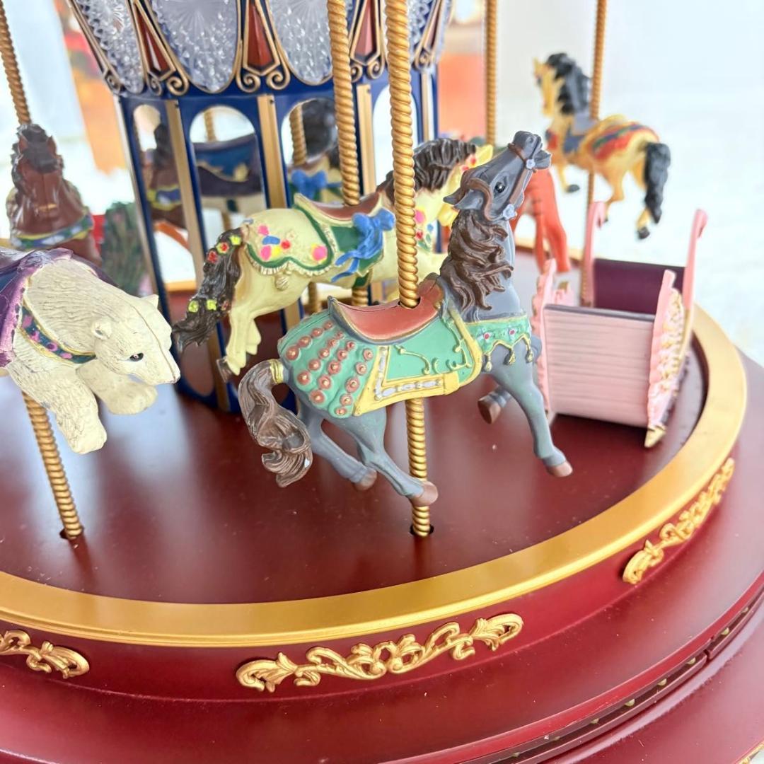 ミスタークリスマス メリーゴーランド 大型 Christmas オルゴール 回転